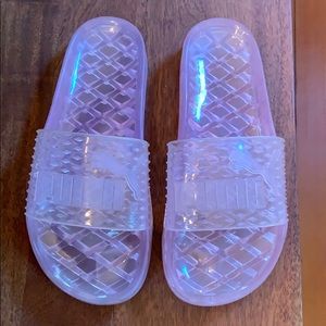 Pink Puma Fenty by Rihanna jelly slides